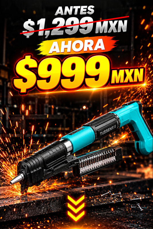Pistola Remachadora de Clavos + Estuche con Guantes+Gafas Protectoras+Clavos Regalo 🎁